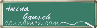 Amina Gansch Visitenkarte